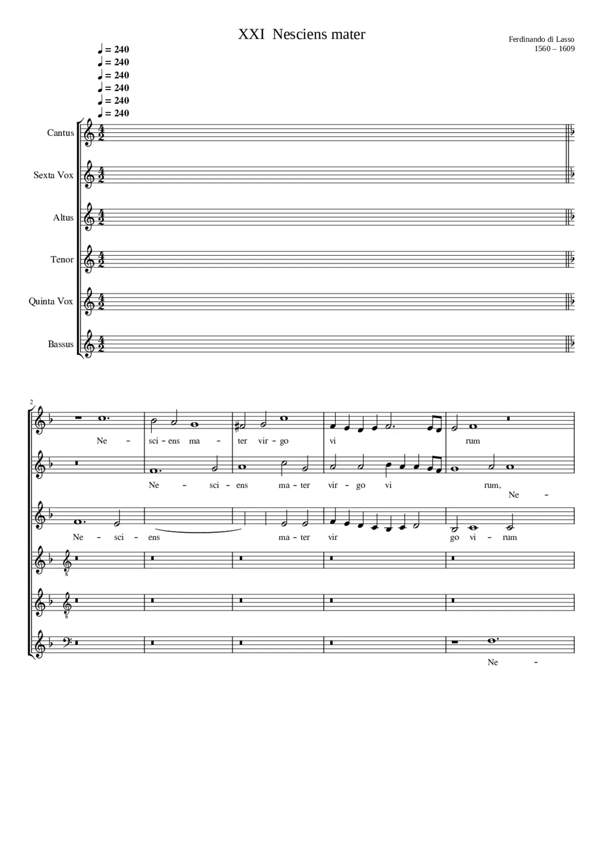 Nesciens Mater - Page 1