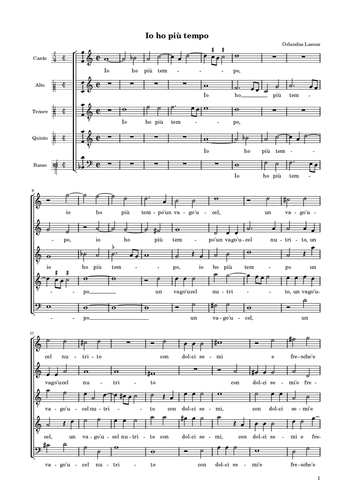 Io ho più tempo - Page 1