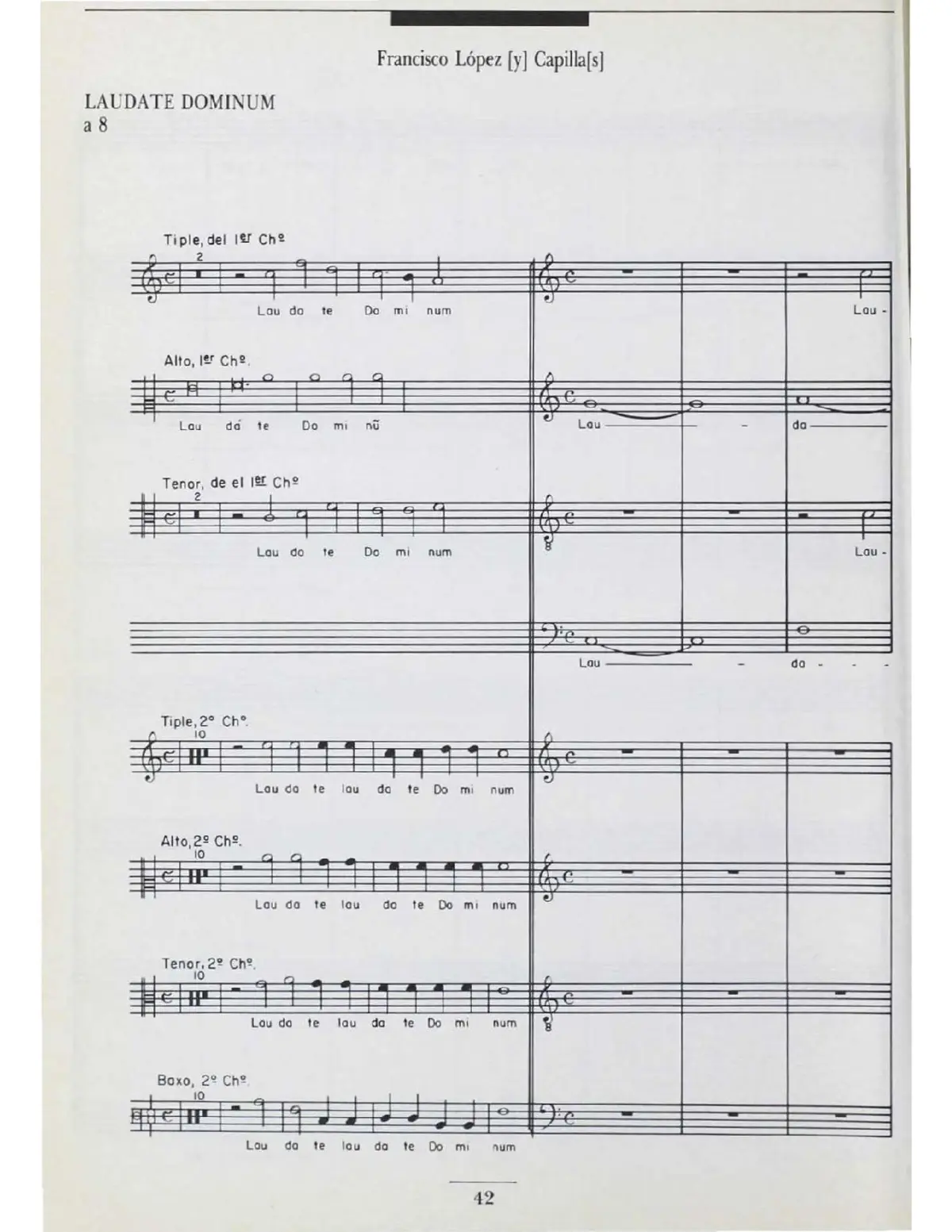 Laudate Dominum a 8 - Page 1