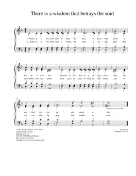 There is a wisdom that betrays the soul