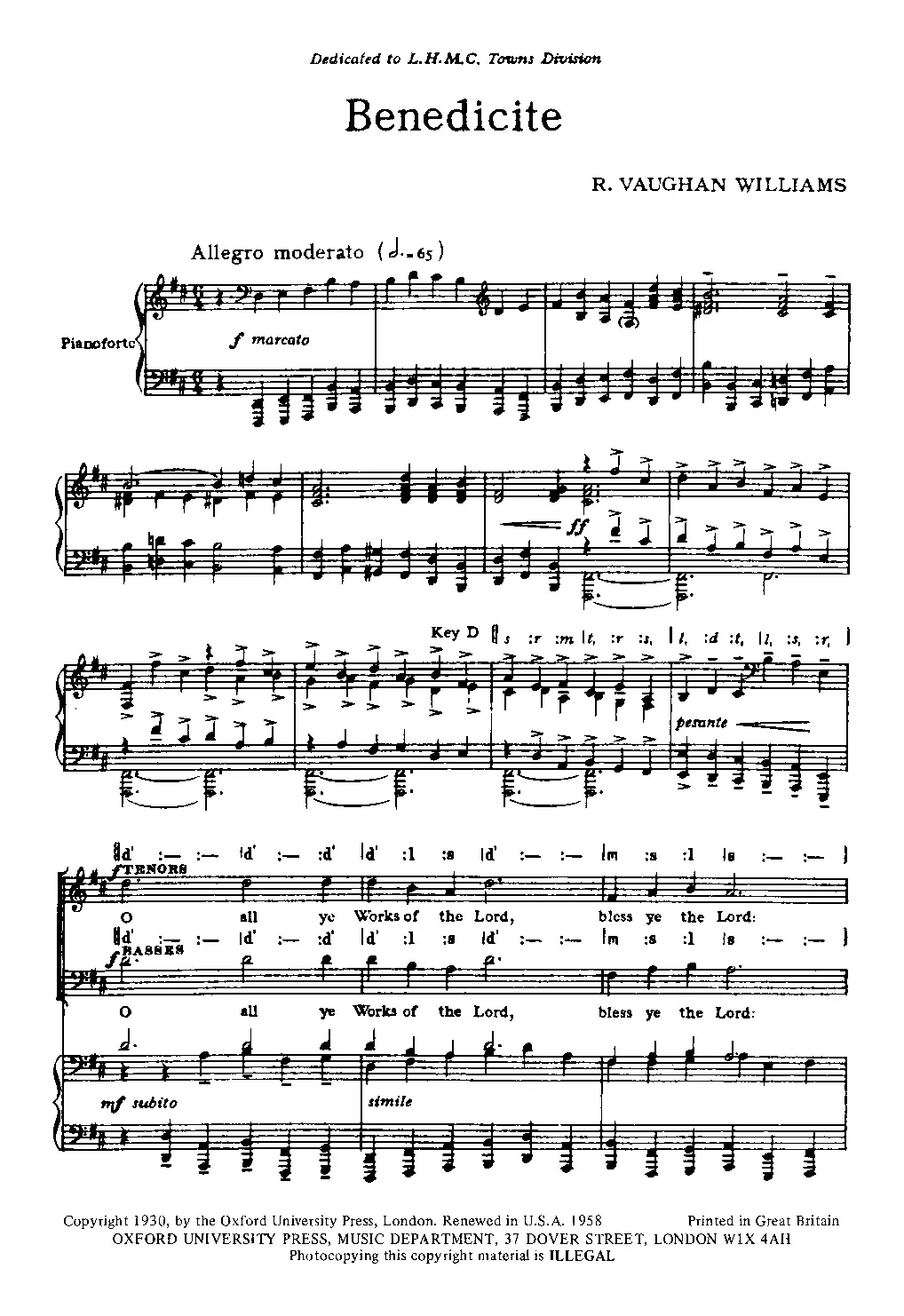 Benedicite - Page 1