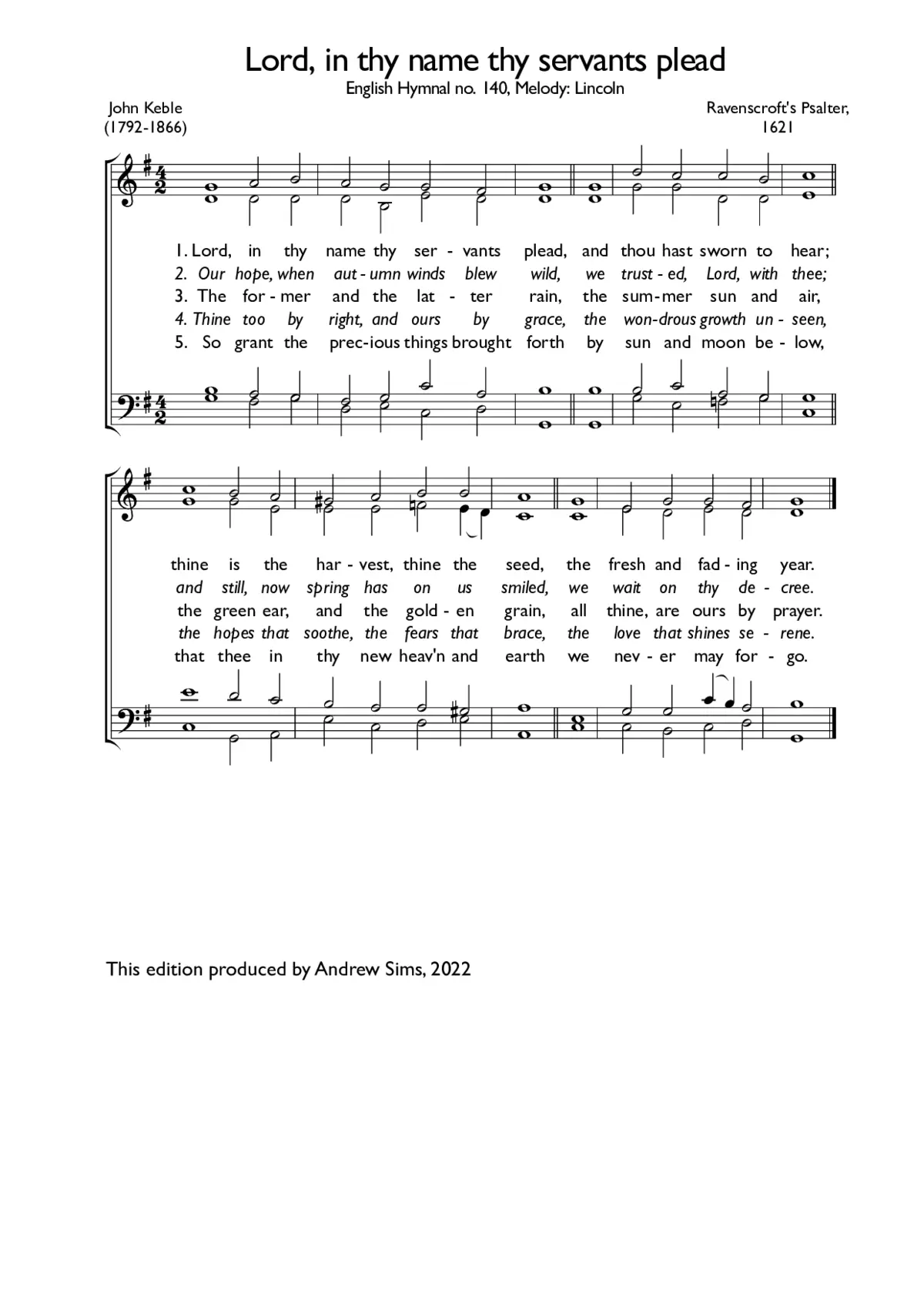 Lord, in thy name thy servants plead - Page 1