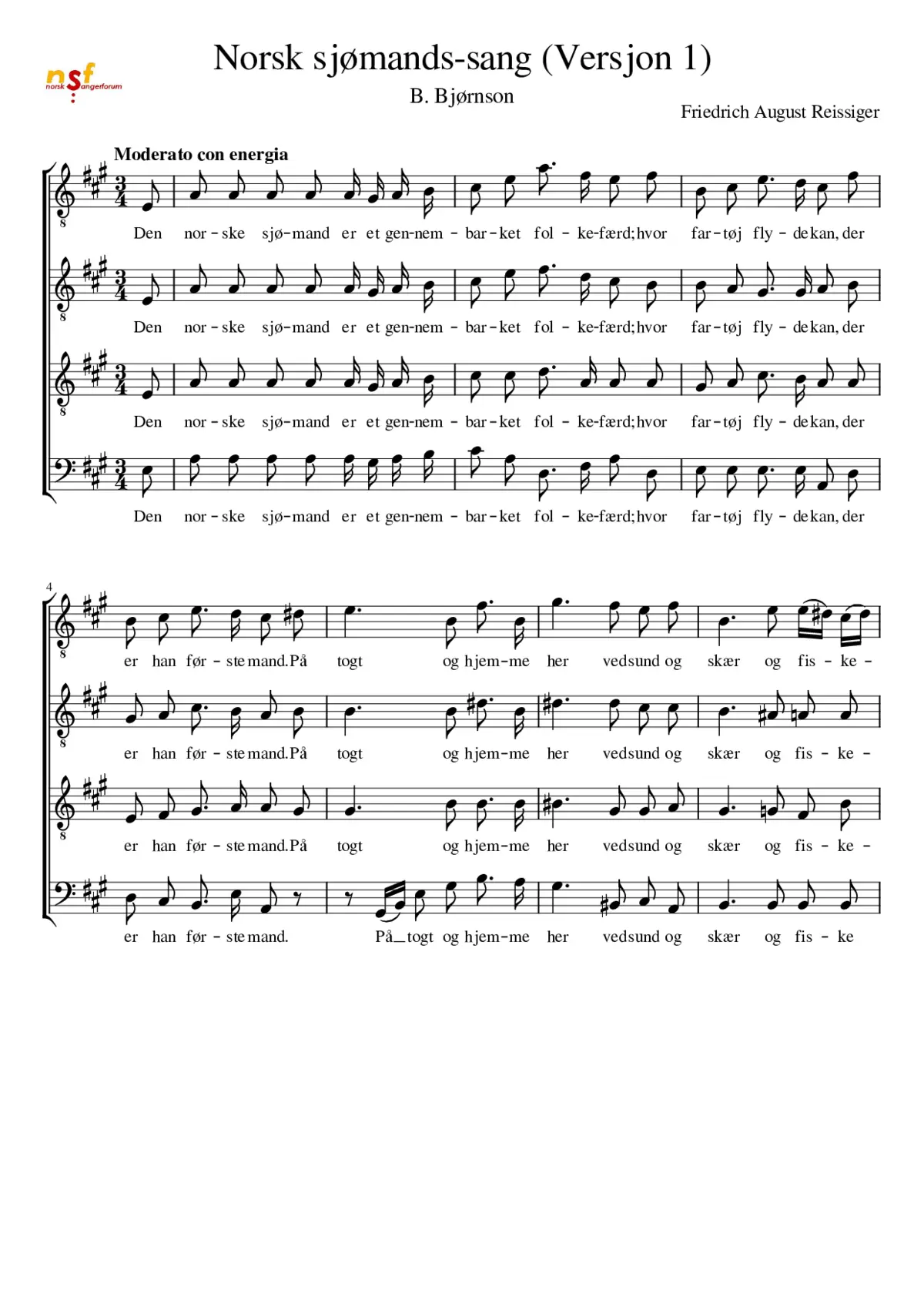 Den norske Sjømand - Page 1