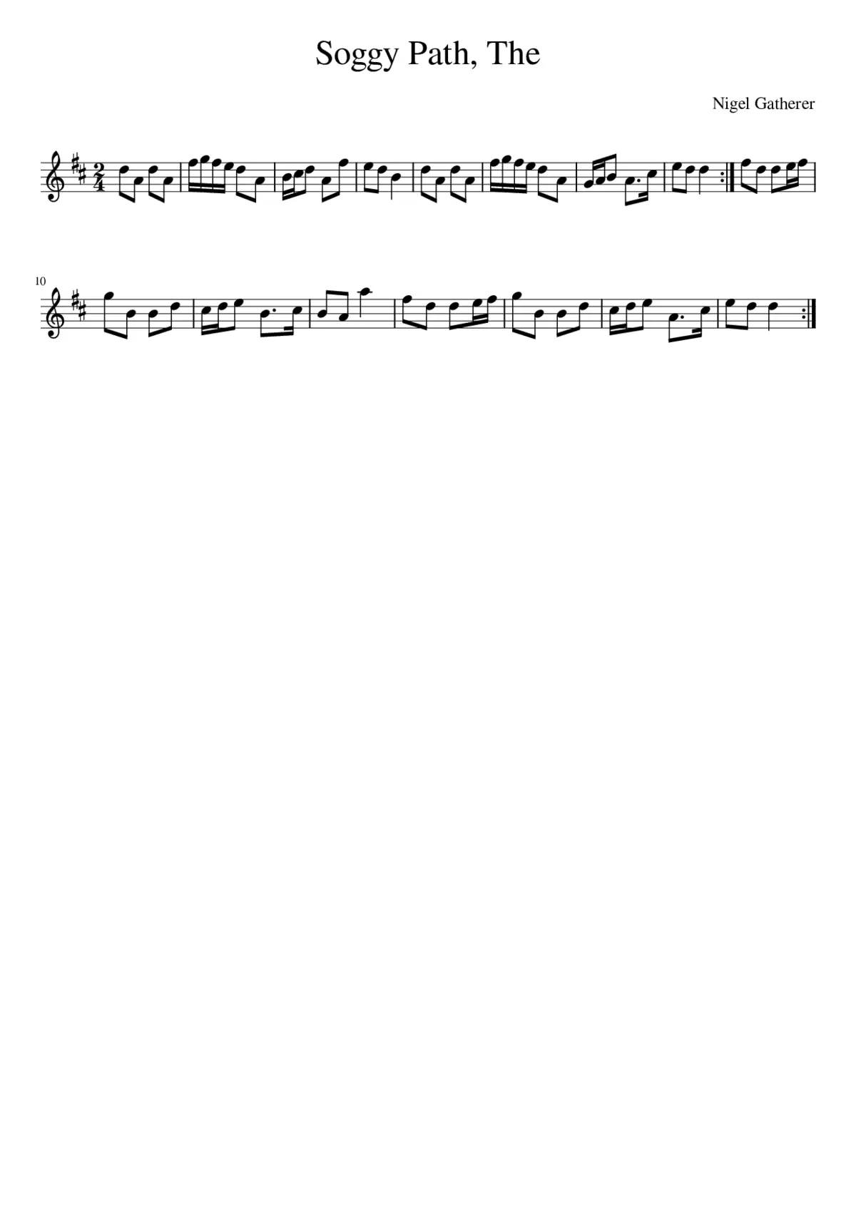 the Soggy Path - Page 1
