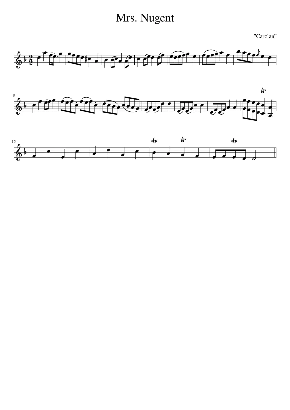 Mrs. Nugent - Page 1