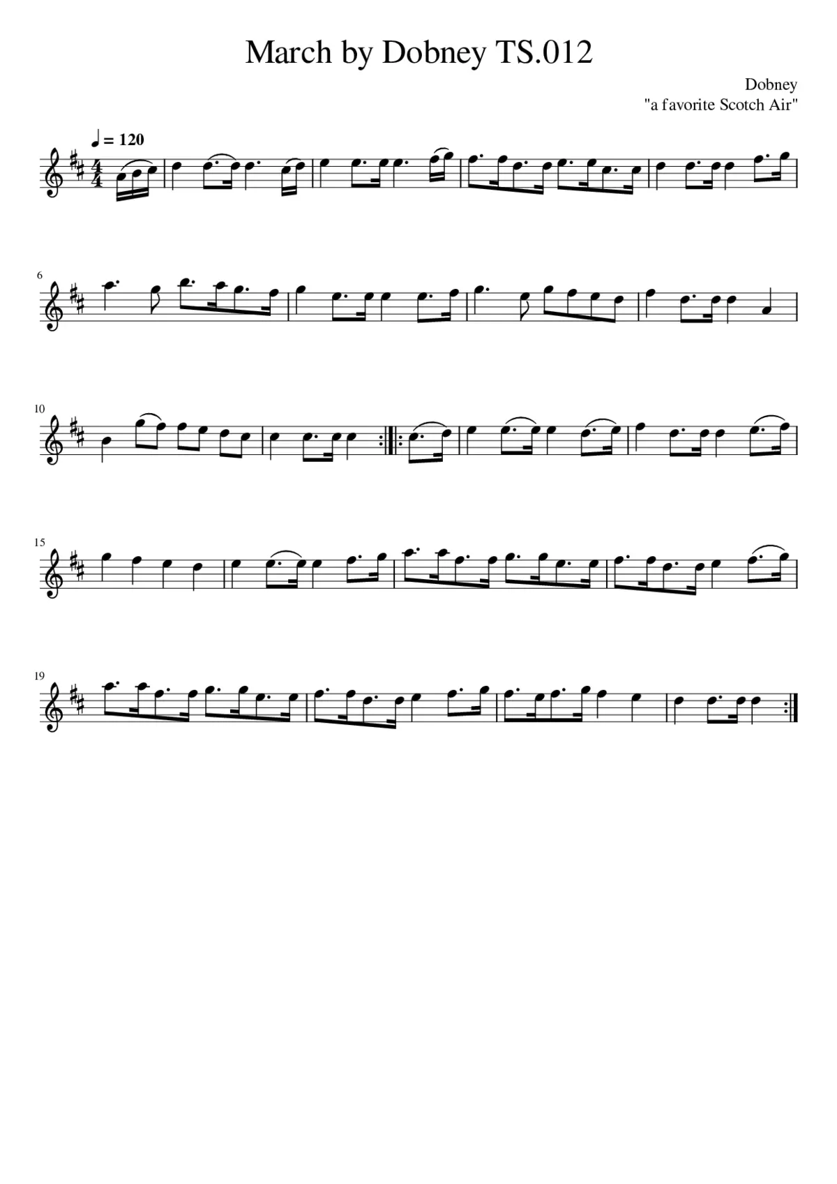 March by Dobney TS.012 - Page 1