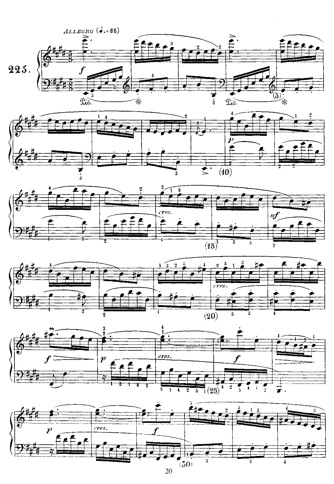 Keyboard Sonata in E major - Page 1
