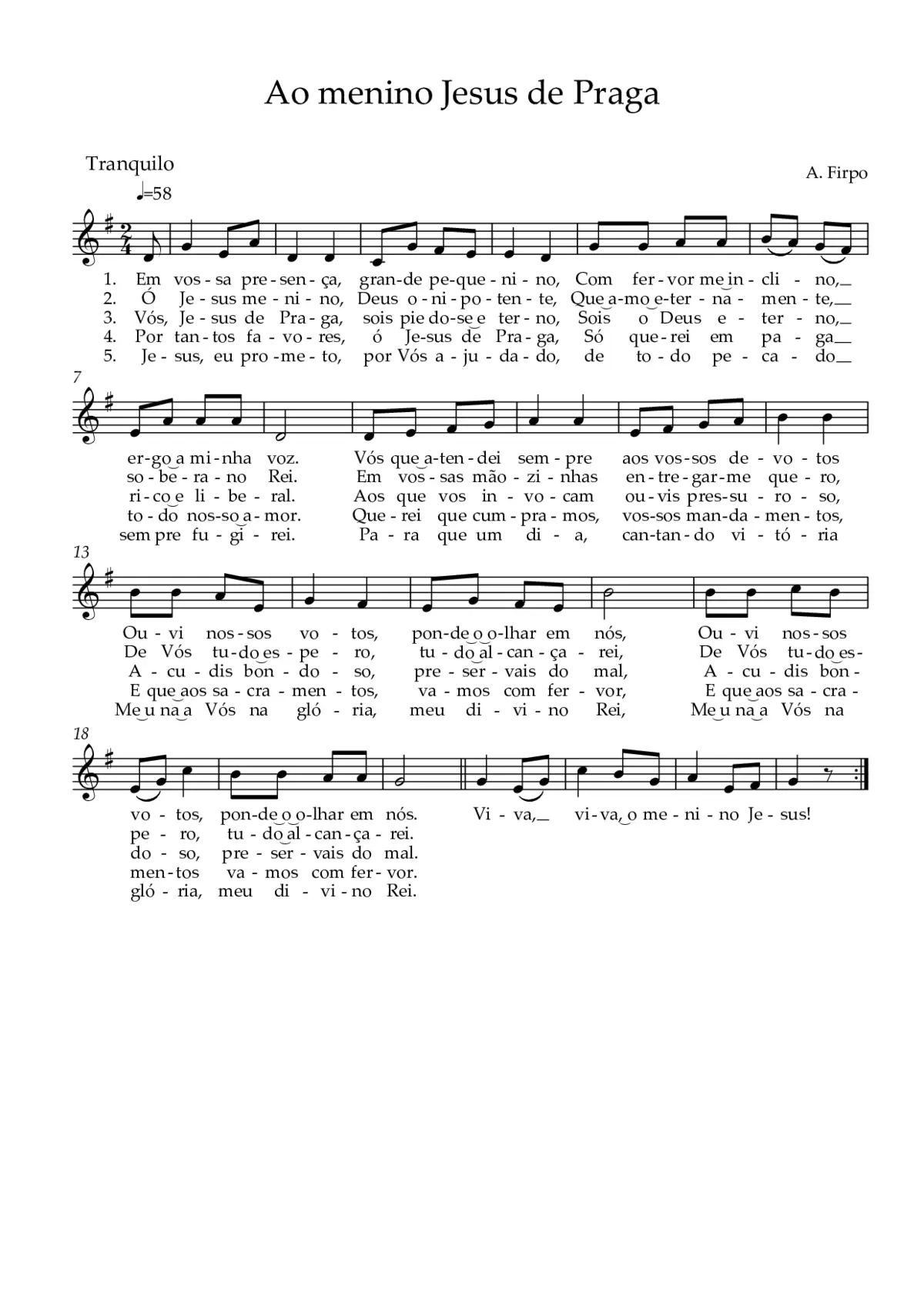 Ao Menino Jesus de Praga - Page 1