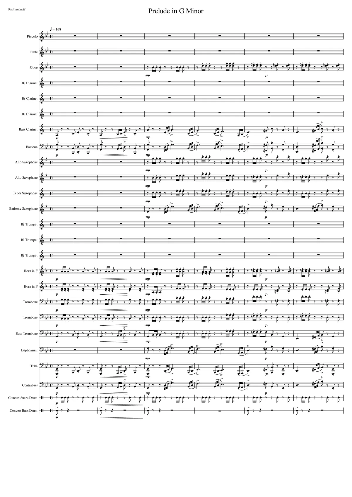 10 Preludes Op.23 - Page 1