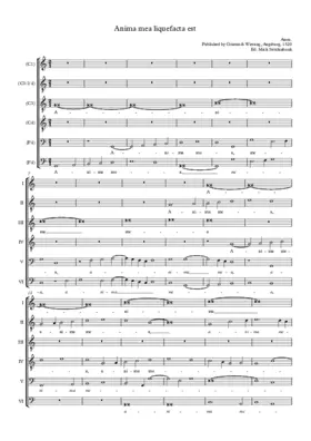 Anima mea liquefacta est