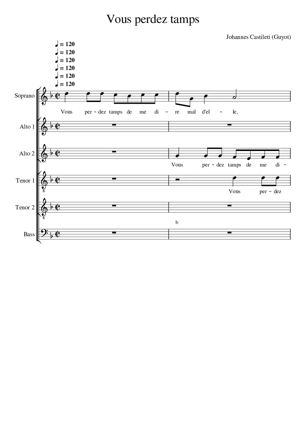 Vous perdez tamps - Page 1