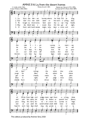 Lo, from the desert homes