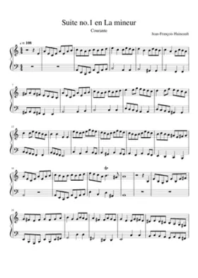 Suite no. en La mineur Courante