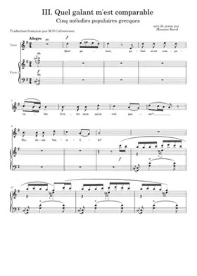 Cinq mélodies populaires grecques