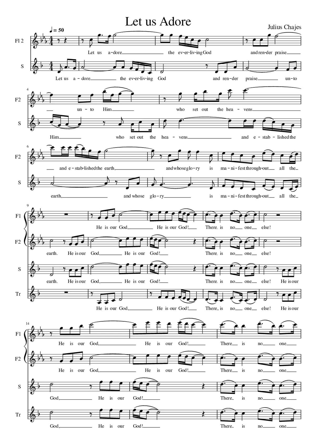 Let us Adore the Everliving God - Page 1