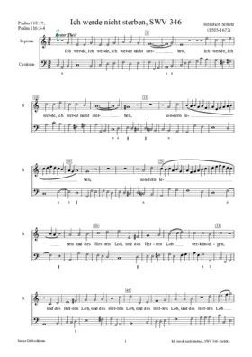 Ich werde nicht sterben, SWV 346