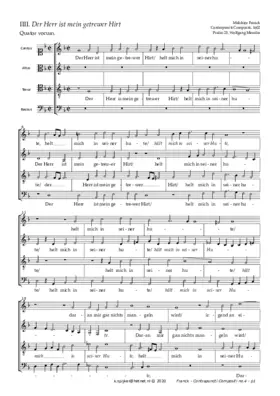 Der Herr ist mein getreuer Hirt