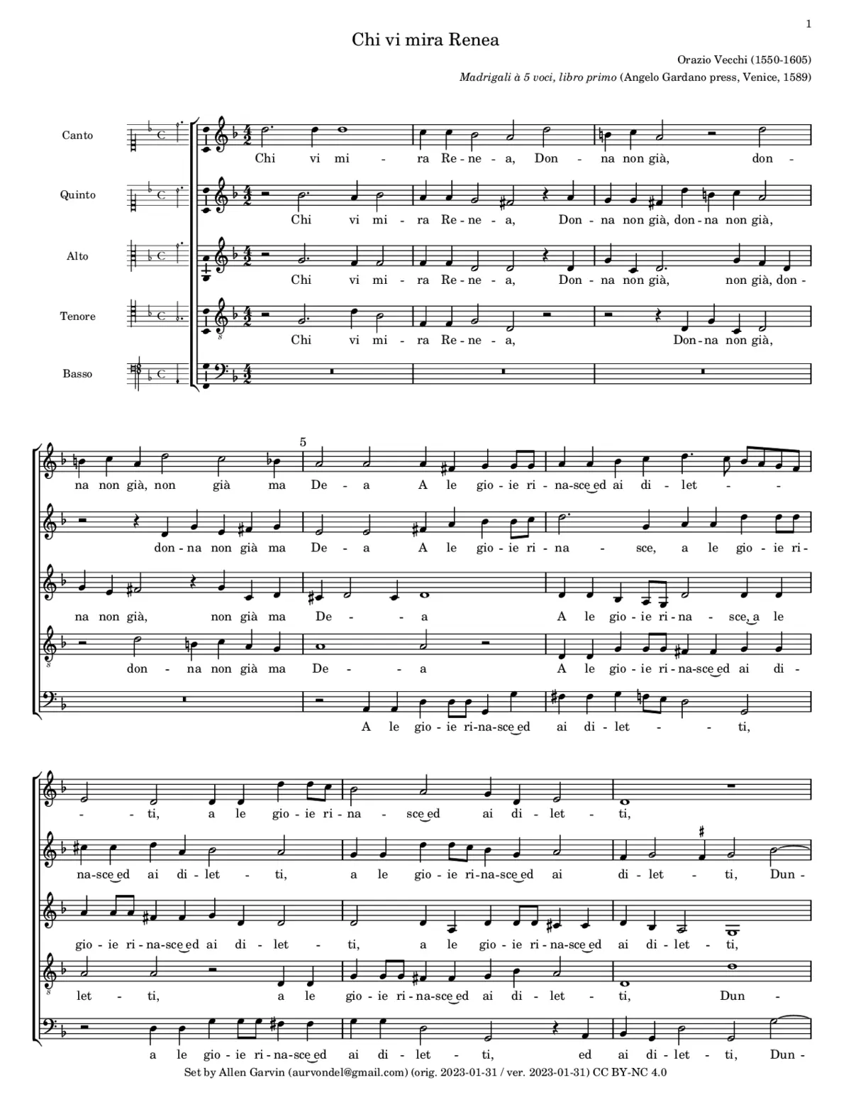 Chi vi mira Renea - Page 1