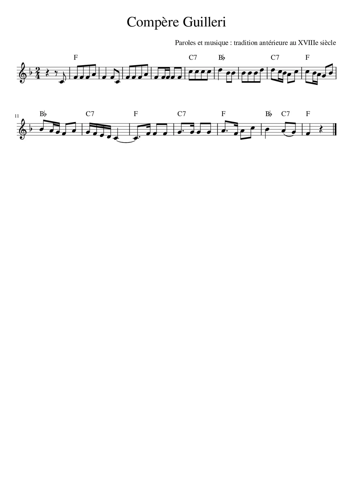 Compère Guilleri - Page 1
