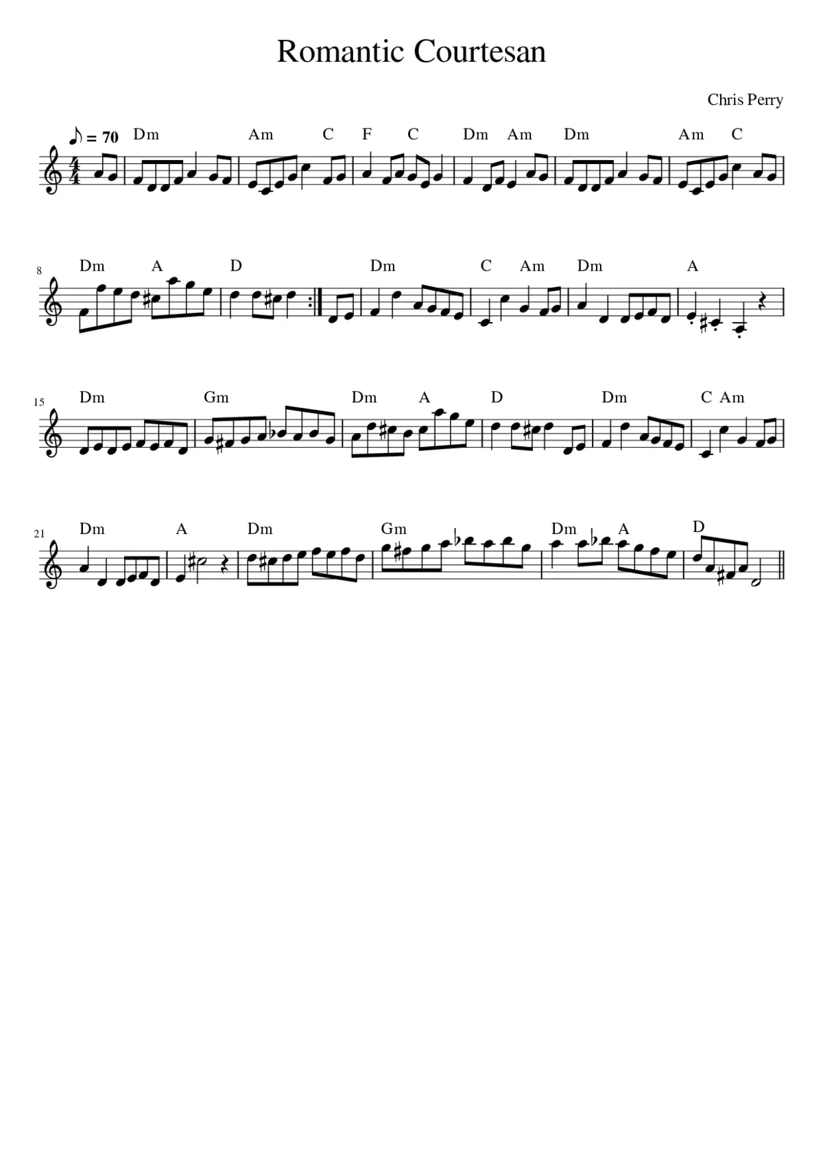 Romantic Courtesan - Page 1