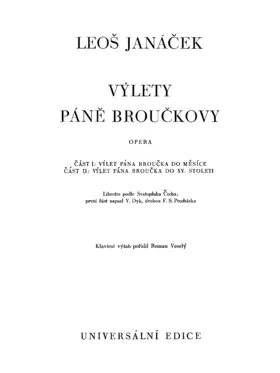 The Excursions of Mr Brouček