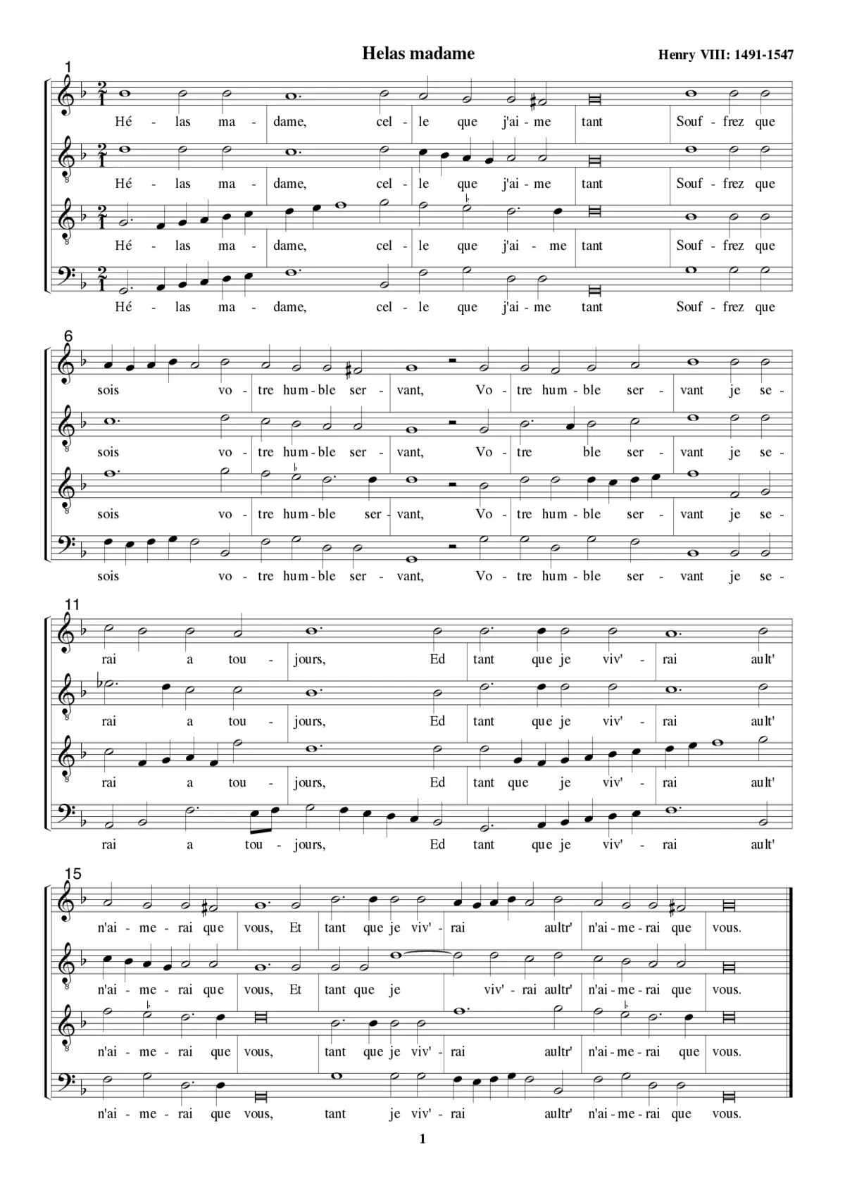 Helas madame - Page 1