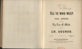 All Ye WHo Weep