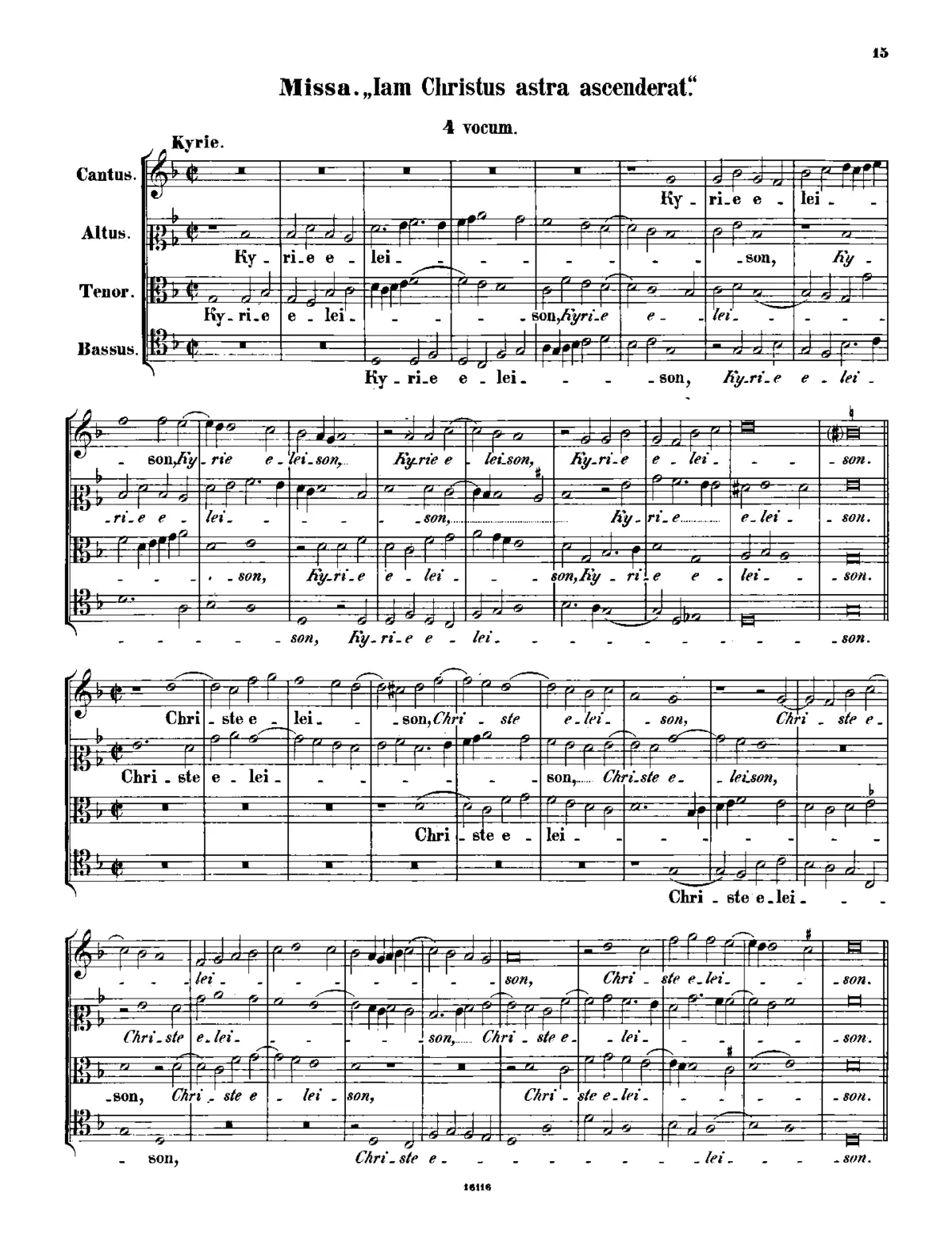 Missa Iam Christus astra ascenderat - Page 1