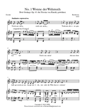 Wonne der Wehmut, Op. 83 No. 1