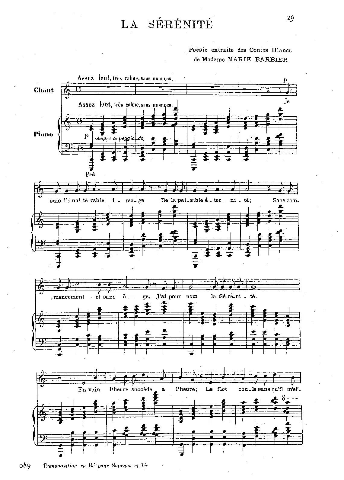 La sérénité - Page 1
