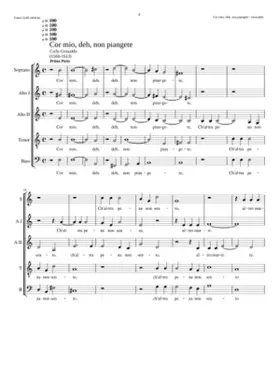 Cor mio deh non piangete