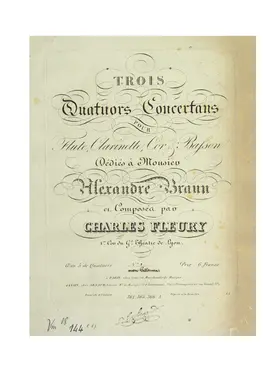 3 Quatuors concertans