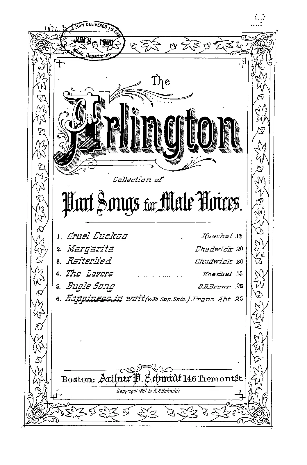 3 Lieder für Soprano und Männer-Quartett - Page 1