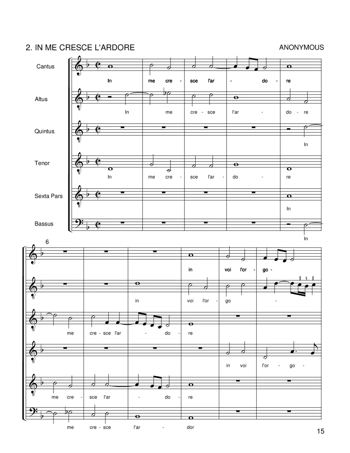In me cresce l'ardore - Page 1