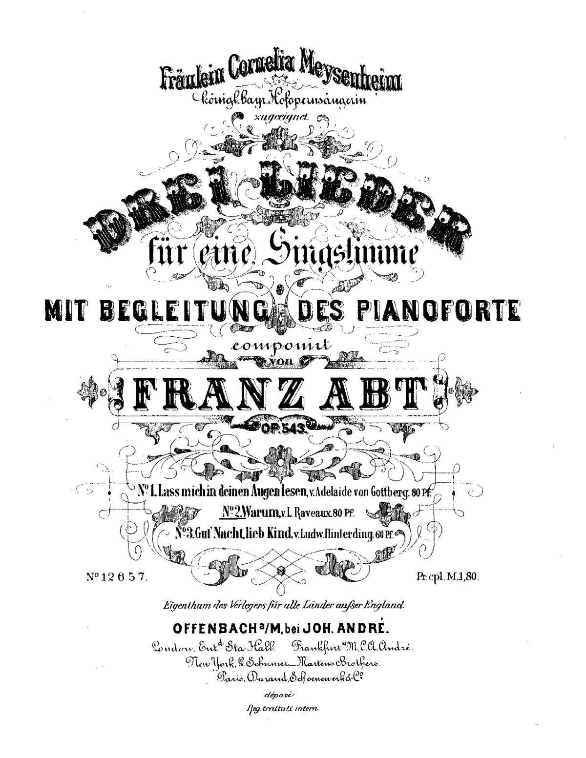 3 Lieder - Page 1