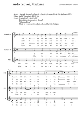 Ardo per voi, Madonna