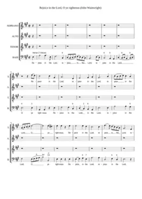 Rejoice in the Lord O ye righteous