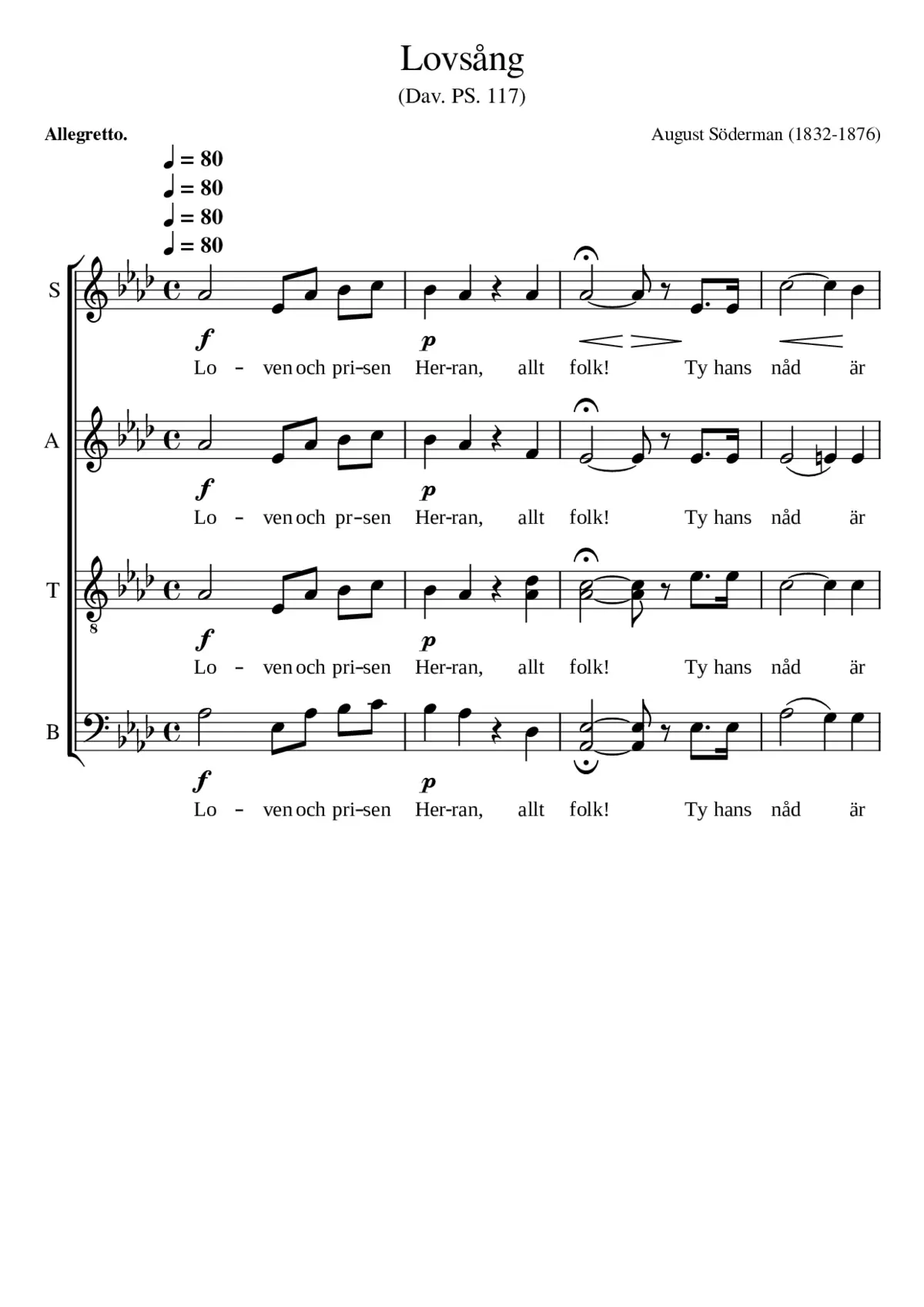 Lovsång - Page 1