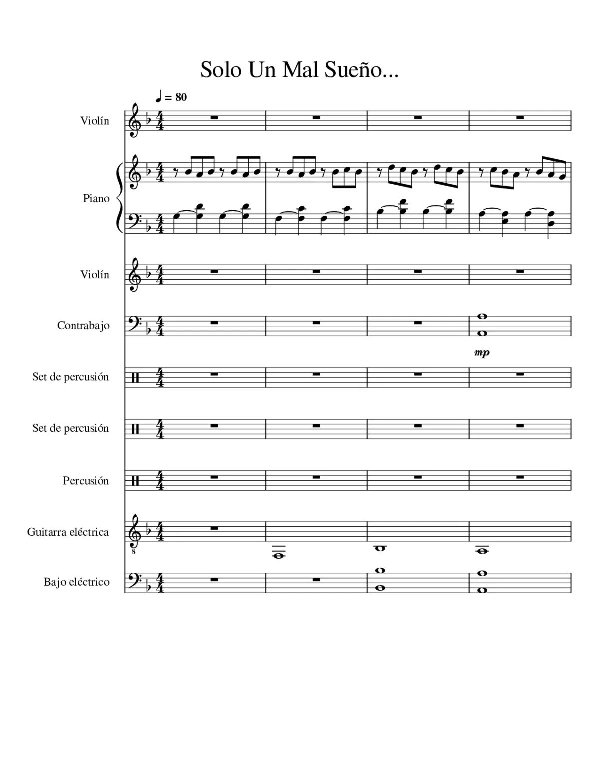 Un Mal Sueño - Page 1