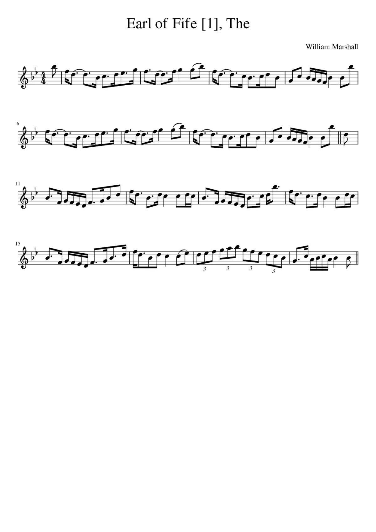 the Earl of Fife - Page 1