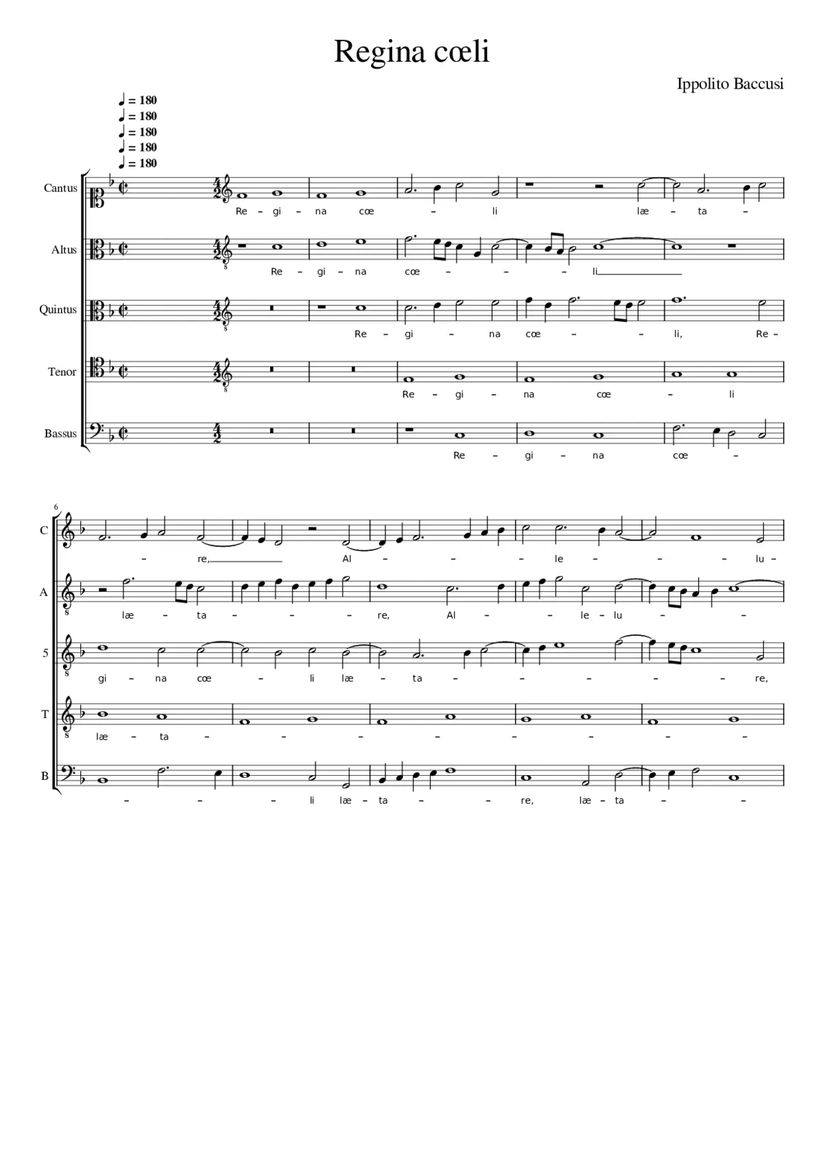 Regina cœli - Page 1