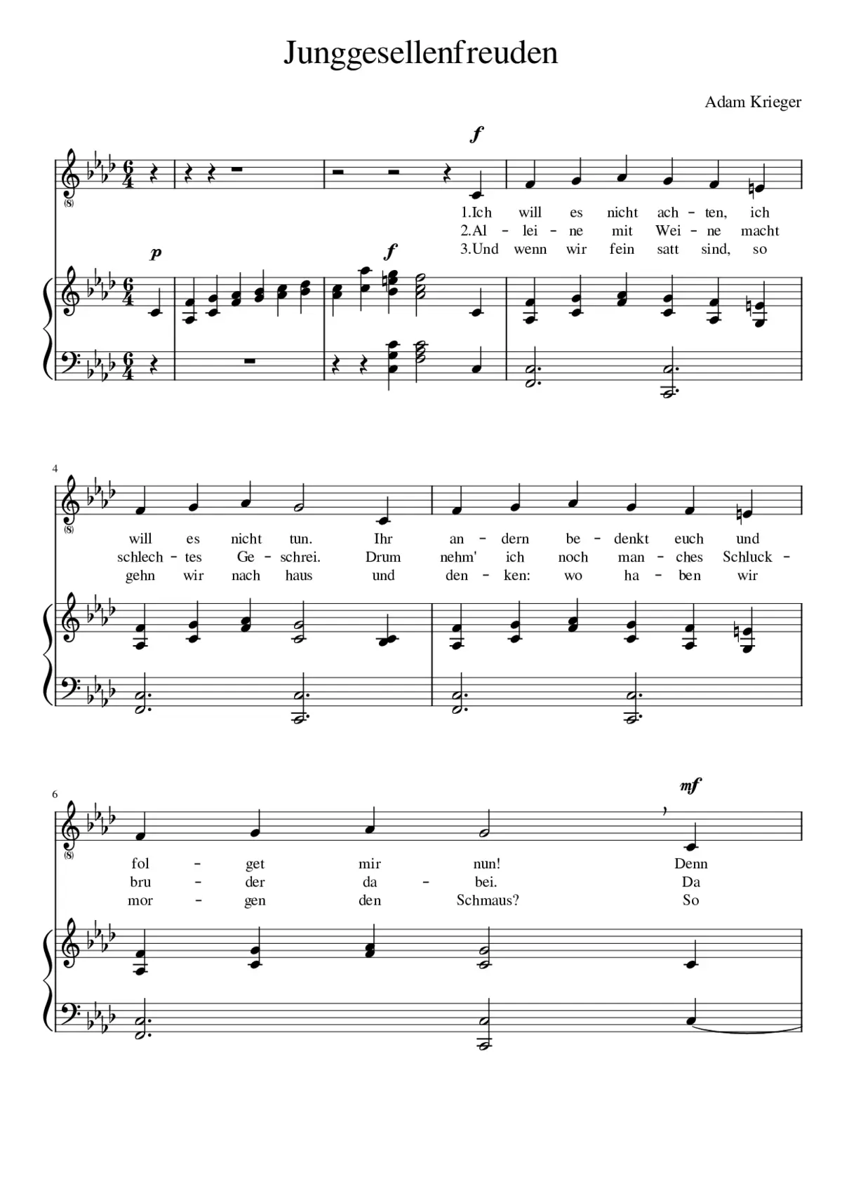 Junggesellenfreuden - Page 1