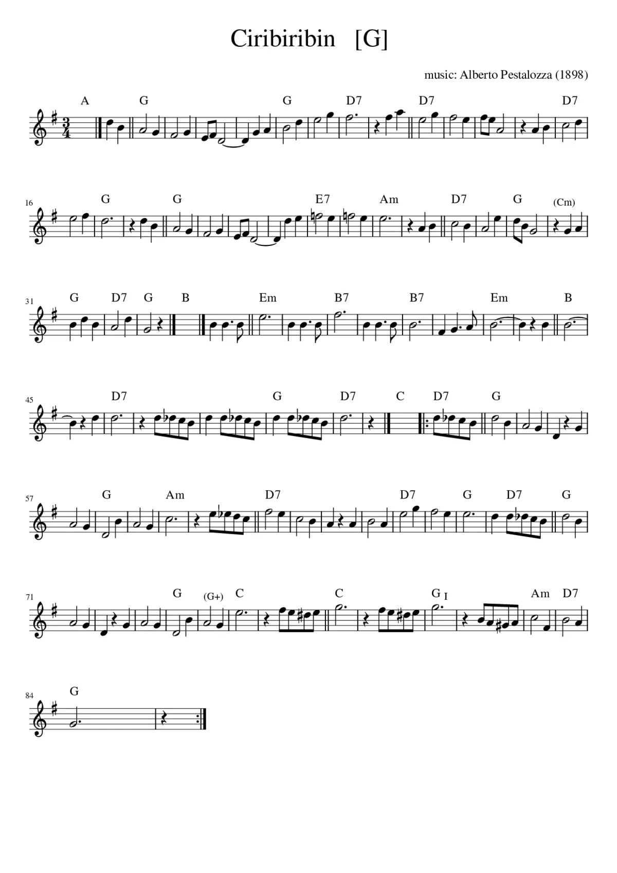 Ciribiribin - Page 1