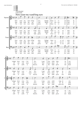 Now cease my wandring eyes