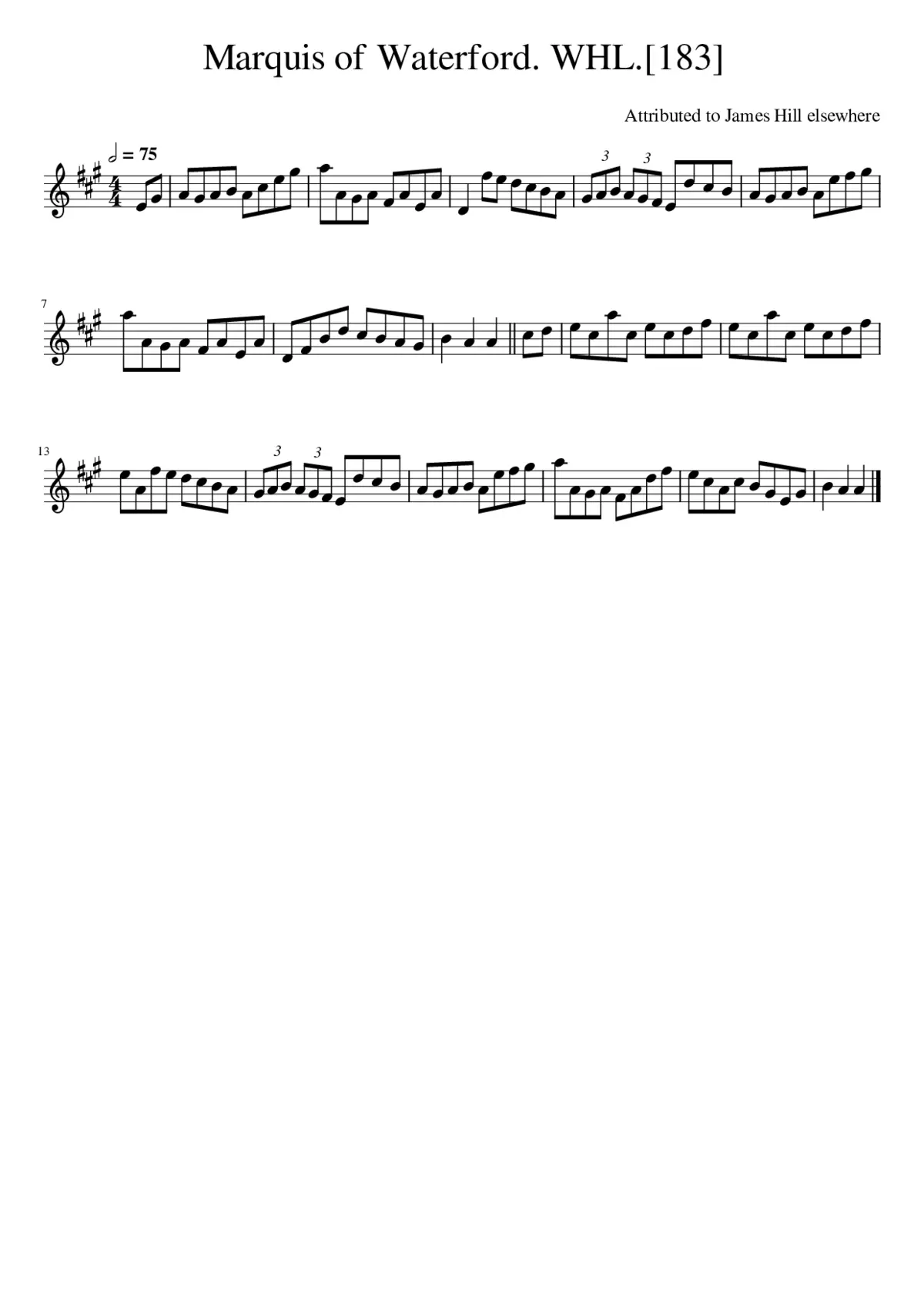 Marquis of Waterford. WHL.[183] - Page 1