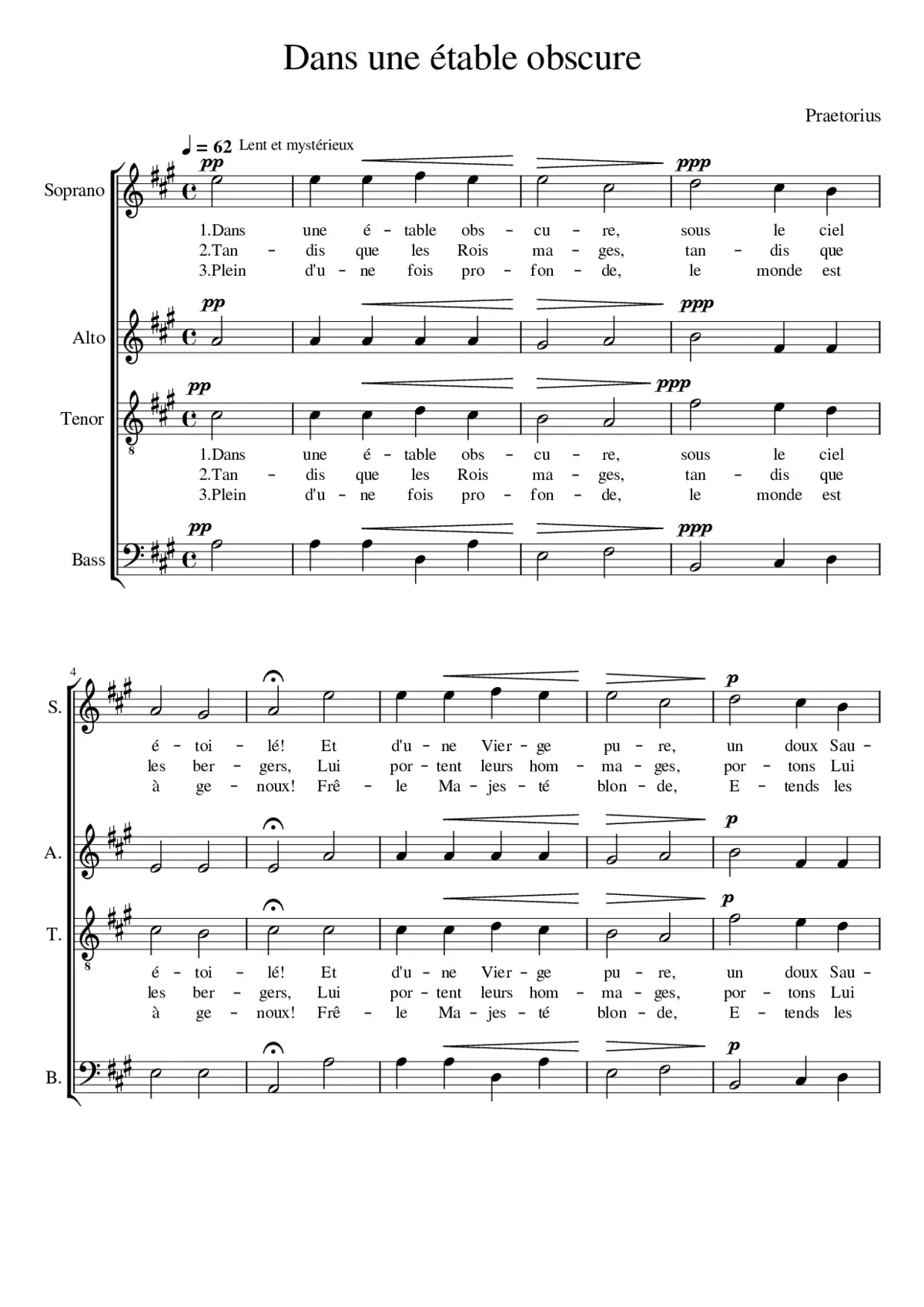 Dans une étable obscure - Page 1