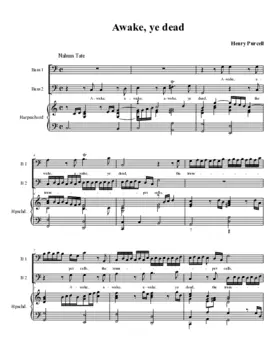 Awake, ye dead, Z 182