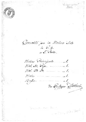 Violin Concerto in G major