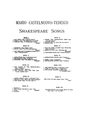 33 Shakespeare Songs