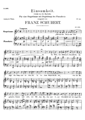Einsamkeit, D.620